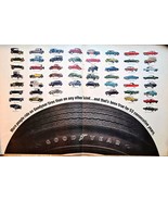 GOODYEAR TIRES-Multiple Cars 53 Consecutive Years Vintage Print Ad 1968 - £9.99 GBP