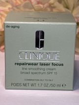 Clinique Repair Wear Laser Focus Line Smoothing Cream SPF 15 - 1.7 Oz NIB FreeSh - $37.57