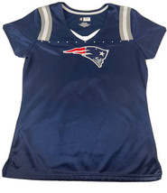 NFL Womens Team Apparel New England Patriots Top With Rhinestone Accents Large - $12.10