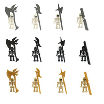 12 Assortment of Skeleton Knight Warriors Mini figures Building Blocks - £282.21 GBP