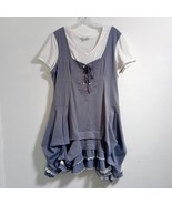 MARIE CLAIRE Prairie Corset Dress Lace Up Ruffle Skirt Petticoat COSPLAY... - €56,25 EUR
