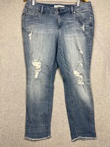 Torrid Boyfriend Stretch Denim Jeans Womens Lace Destress Size 12 Y2K 90S - £25.45 GBP