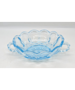 Anchor Hocking Vintage Fairfield Aqua Blue Glass Bowl Candy Handled 5.25... - €11,03 EUR