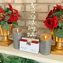 NEW Silver Christmas Tree Fireplace Mantel Hook Stocking Holder Chrome B... - $19.95