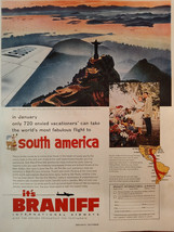 1953 Holiday Original Ads BRANIFF airlines CHRIS CRAFT boats St Marys Blankets - £8.62 GBP
