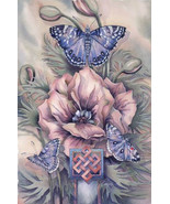 Cross Stitch Chart Pattern HAED The Journey Never Ends, butterfly floral... - €16,06 EUR