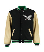 Black Wool And Genuine Leather Jacket - $2,392.16 MXN+