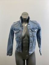 Dynamite Women&#39;s Blue Jean Jacket Size XS Long Sleeve Button Up Denim Co... - £10.89 GBP