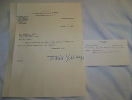 1966 Autograph Pulitzer Prize David Mays Author Biography &quot;Edmund Pondleton&quot; - £21.69 GBP