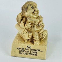 1972 Paula Statue Figurine Dad You&#39;re The Swellest Best Fathers Day 3” VTG - £8.64 GBP