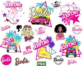 Barbie Png Bundle, Barbie roller Png - £2.35 GBP