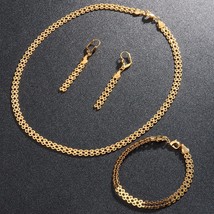 Or women choker necklace dangle earrings punk fashion weddings engagement jewelry dubai thumb200