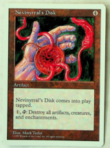 Nevinyrral&#39;s Disk - 5th Series - 1997 - Magic The Gathering - £2.19 GBP