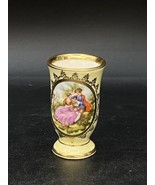 Victorian Hand Painted Toothpick Holder Gold Gilded C &amp; T Pilgrim Foreig... - €23,27 EUR