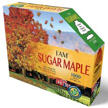 Madd Capp: I Am Sugar Maple - 1000 Piece Tree Shaped Jigsaw Puzzle, 35x38 Finish - £27.26 GBP