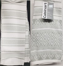 Set of 2 Different Jumbo Textured Towels(18&quot;x28&quot;) STRIPES &amp;DIAMONDS,Cuis... - £11.63 GBP