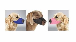 MPP Large Breed Dog Muzzles Soft Nylon Lined Protection Choose Black Blue or Pin - £10.42 GBP+