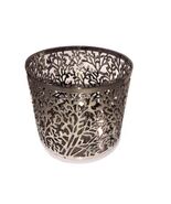 Bath And Body Works Silver Trees 3-Wick Candle Holder Sleeve 3.5” X 4.25” - $19.00