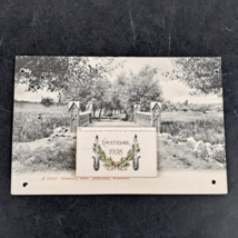 ANTIQUE 1907 UDB ROTOGRAPH POST CARD W/ MINI CALENDAR UNIVERSITY DR, MAD... - $10.49