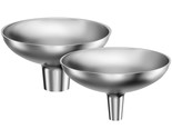 Stainless Steel Funnel, 2 Large And Small Mouth Filling Kitchen Funnels,... - $25.99