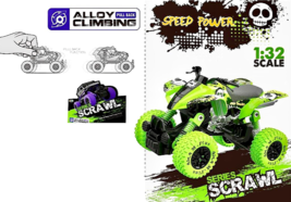 ATV Off-Road Diecast Model with shock absorbers (springs) and big rubber... - £29.45 GBP
