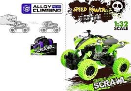 ATV Off-Road Diecast Model with shock absorbers (springs) and big rubber... - £29.56 GBP