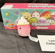 Cinnamon Frozen Yogurt plush 2&quot; Squishville What&#39;s Cooking Squad Squishmallow - £15.49 GBP