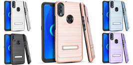 Tempered Glass + Lining Metal Stand Cover Case For Alcatel 3V (2019) 5032W  - £6.25 GBP+