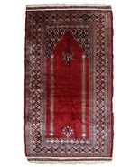 Handmade vintage Pakistani Lahore prayer rug 3&#39;x5.8&#39; (94cmx178cm) 1960s ... - $14,658.36 MXN