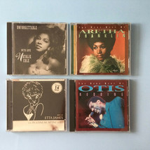 R&amp;B Soul CD Lot of 4 Aretha Franklin, Natalie Cole, Etta James, Otis Redding - £19.60 GBP