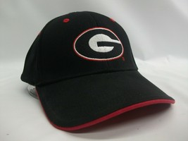 Georgia Bulldogs University Dawgs Hat Black Hook Loop Baseball Cap - £15.61 GBP
