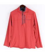 Vineyard Vines On The Go Shep Shirt Mens Large Red 1/4 Zip Golf Pullover - £19.75 GBP