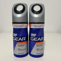 2 Speed Stick Gear Clean Peak Deodorant Body Spray 4 Oz Freshcore New - £31.01 GBP