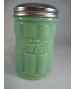 Coca-Cola Jadeite Embossed Green Glass Sugar Shaker - £12.55 GBP