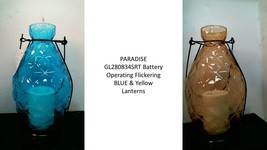 PARADISE GL280834SRT Battery Operating Flickering Lantern Christmas New/Open Box - £15.97 GBP