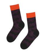 BestSockDrawer LUCIFER Purple Halloween Socks with Bats for Women - £7.82 GBP
