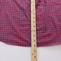 Chaps Easy Care Button-Down Collar Men's Plaid Long Sleeve Red Shirt Size Large image 15