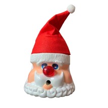 Vintage Light Up Nose Talking Santa Figure “Ho Ho Ho” 10” Tall - £14.88 GBP