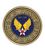 Army Air Forces Medallion for Box Cremation Urn/Flag Case - 4 Inch Diameter - $129.99