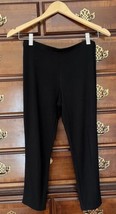 Comfy USA Leggings Size Small lightweight black pants modal stretch 24&quot; ... - $14.82