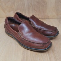 Ecco Mens Driving Loafers Size 8-8.5 M EUR 42 Brown Moc Toe Slip-On Shoes - £23.80 GBP
