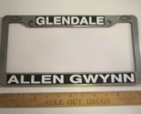 LICENSE PLATE Plastic Car Tag Frame GLENDALE ALLEN GWYNN 14E - $29.76