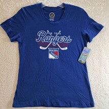 New York Rangers Blue Official NHL T Shirt Girls Size Large 10/12 New W/... - $14.52