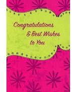Congratulations &amp; Best Wishes To You- Congratulations Greeting Card - 5334 - $2.79