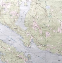 Map Sargentville Maine 1981 Topographic Geological Survey 1:24000 27 x 22&quot; TOPO7 - £35.37 GBP