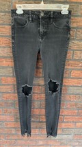 American Eagle Outfitters Hi-Rise Jegging Size 2 Black Stretch Dream Jea... - £5.28 GBP