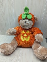 Animal Adventure plush tan teddy bear pumpkin jack o lantern costume Target - £7.75 GBP