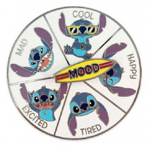 Disney Lilo &amp; Stitch Disney Store Stitch Mood Flair Spinner Stitch pin - £12.66 GBP