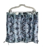 Chico&#39;s Zenergy Skirt 3 L 16 Blue White Snakeskin Print Pockets Elastic ... - £19.69 GBP