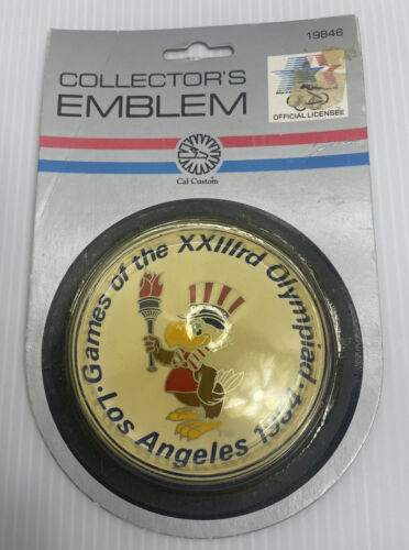 Los Angeles 1984 Olympics Collectors Emblem Cal Custom New In Package Vintage - £5.66 GBP